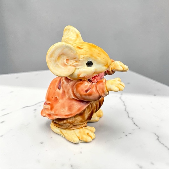 Vintage 1991 Ganz Little Cheesers Papa Woodsworth Mouse Ceramic Figurine #05101 - Picture 5 of 10